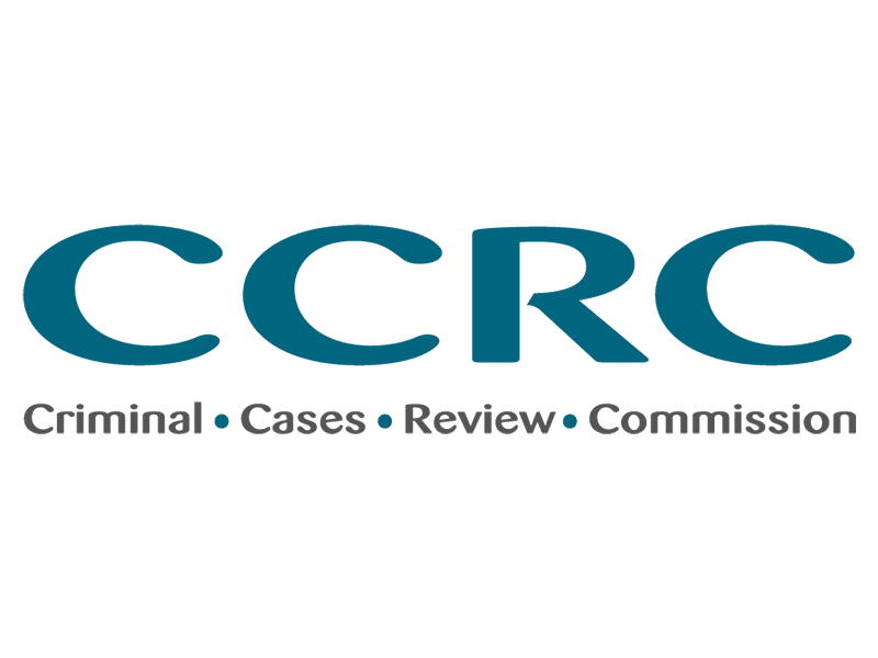 Criminal Cases Review Commission logo on a clear background