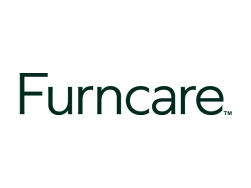 Black Furncare logo on a clear background