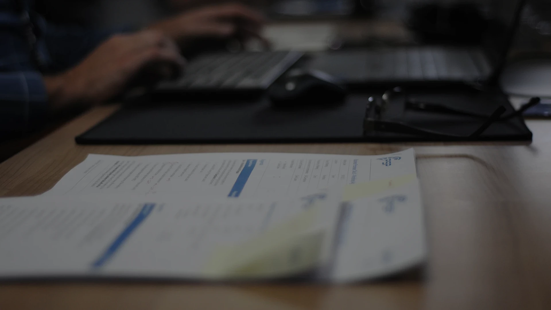 PSP's office with a quality document on the desk