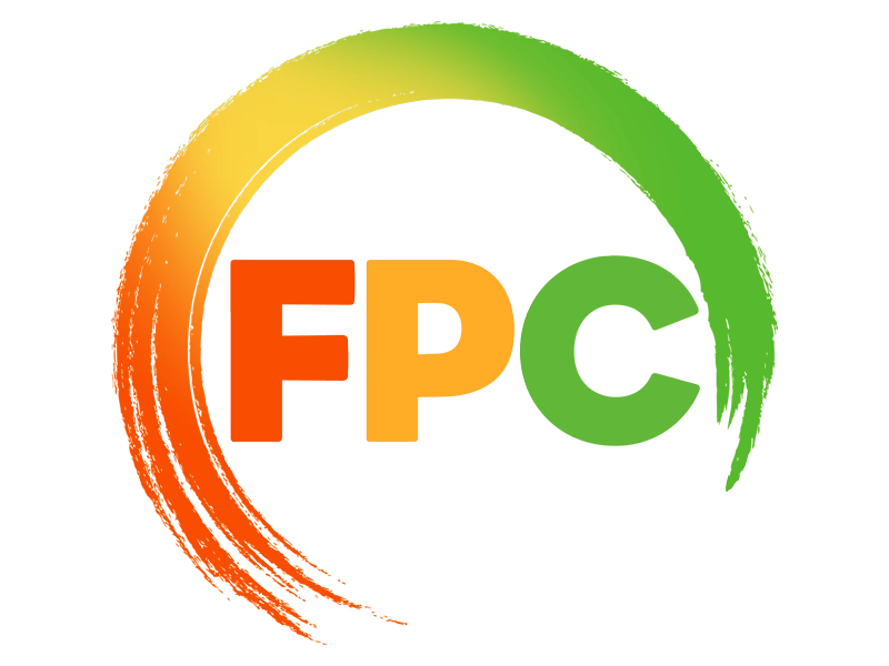 Fresh Produce Network Logo in orange, yellow and green on a clear background