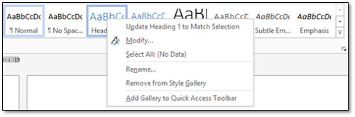Microsoft Word style window with dropdown menu open